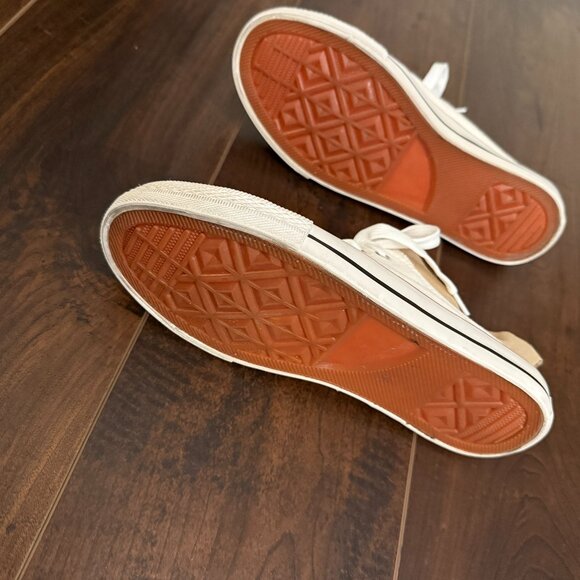 White Converse Slip-On/Mule Tennis Shoes in White Sz. 9 Womens - Picture 4 of 5